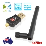 600MBPS Usb Wifi Adapter Wireless Dongle Dual Band 5.8GHZ 2.4GHZ For Pc Laptop. Fixed Price $23.04.