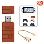 Versatile 8BITDO Usb Controller Dongle For Switch Oled, PS5, Xbox Series - Brown. Fixed Price $40.95.