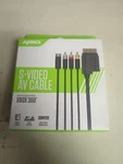 Microsoft Xbox 360 S-video Cable Kmd New Sav (composite Rca Cord Adapter). Fixed Price $12.00.