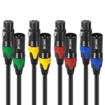 Mikiz Xlr Microphone Cables 25FT 4 Pack Balanced To Female. Fixed Price $71.38.