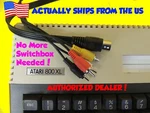Composite Video & Audio Tv Din Cable For Atari Bit Computer 800XL Xe + More. Fixed Price $54.99.
