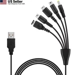 Vrllinking 5-IN-1 Usb Charging Cable For Wii U/nintendo Ds 3.9 Feet. Fixed Price $9.66.