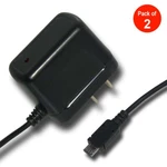 2X Amzer Micro Usb Travel Wall Charger W/ Rapid Charging For Phone Tablets Gps. Fixed Price $11.25.