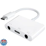 Dickmith Usb To Dual 3.5MM Audio Headphone And Charger ADAPTER,3 In 1 Aux T.... Fixed Price $20.00.