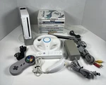 Nintendo Wii Console White Game Cube Compatible W/9 Bundle-tested. Fixed Price $109.00.