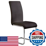 Armen Living Upholstered Side Amanda White Faux Leather Dining Accent Chair. Fixed Price $271.51.