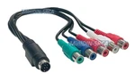 Mini Din 8-PIN To Component Ypbpr Video + Audio Input/output Adapter Cable. Fixed Price $8.85.