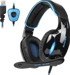 Sades SA-920 Usb Gaming Headset Virtual 7.1 Surround Boom Mic Black/blue. Fixed Price $19.99.