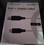Insignia Usb-c 9' And Charge Cable For Playstation 5 White/black. Fixed Price $8.99.