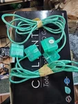 Playstation PS1 PS2 Controller Extension Cable Transparent Emerald 6 Foot Long. Fixed Price $21.99.