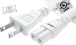 12FT White Ac Power Cord For Samsung, Lg, Tcl, Sony - Prong Plug. Fixed Price $16.43.