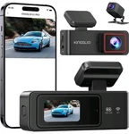 Kingslim E2PRO Front And Rear Dash Cam 2K Wifi W/app & Sd Card. Fixed Price $34.99.