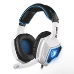 Sades Usb Wired Gaming Headset Boom Microphone Volume Control White/black/blue. Fixed Price $15.99.