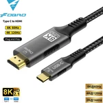 Usb To Cable 8K 60HZ 4K 120HZ Type Hdmi-compatible Hdtv For. Fixed Price $23.99.