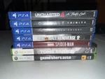 Xbox 360/PS4 Games. Fixed Price $140.00.