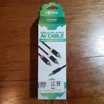 Gold Plated Av Cable For Xbox 360 By Tomee Feet Long. Fixed Price $9.99.