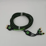 Original Xbox Monster Hv Av S-video Composite Cable Gold Tip Cord Hi Def 10 Ft. Fixed Price $39.00.