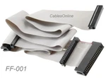 24" Universal 34-PIN Floppy Ribbon Cable For 3.5" And/or 5.25" Drives. Fixed Price $10.95.