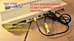 Commodore C64 C128 Television Tv Rf Video Cable Connector Switch Box. Fixed Price $15.95.