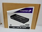 Fosmon Hdmi 1X4 Splitter 3D Full 4K HD1838 3.4GBPS Per Channel. Fixed Price $17.95.
