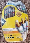 Philips M62796 Component Video Cable 24K Gold, 12 Feet Ft New Sealed. Fixed Price $16.09.