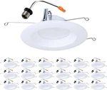 Lte 5/6" Recessed Led Trim Can Light 3000K 18-PACK Value Set. Fixed Price $216.99.