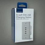 Insignia In-wall 4 Port Usb Charging Station, Quickly Charges Devices New. Fixed Price $9.95.