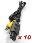 10X 6FT Stereo Rca Av Cables For Super Nintendo / N64 Game Cube - Old Skool. Fixed Price $27.99.