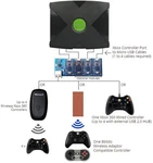 OGX360 4 Joypad Wireless Controller Adapter With Cables For Original Xbox. Fixed Price $151.57.