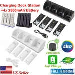 Charger Charging Dock Station + 2800MAH Battery For /wii U Remote Controller. Fixed Price $12.95.