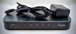 Rocketfish Model: RF-G1501 4K 4-PORT Hdmi Switch Black W/usb-micro Power Cord. Fixed Price $14.99.
