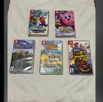 Nintendo Switch 5 Popular Games Bundle Excellent Condition With Case. Fixed Price $215.00.