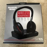 Sharper Image Wireless Headphones Built-in Microphone SHP925 Black New 12. Fixed Price $29.95.