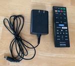 Genuine Sony RMT-VB100U Blu-ray Player Remote & Adapter. Fixed Price $14.95.