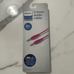 Philips Universal Audio/video 3.5MM Cable Pink 3-FEET For Speakers & Smartphones. Fixed Price $5.95.