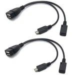 Auvipal 2-IN-1 Micro Usb To Adapter (otg Cable + Port,. Fixed Price $9.84.