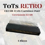 Commodore 64 128 44 Pin, Rear Cartridge Port Curved 90 2.54MM. Fixed Price $5.99.