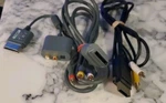 Lot Oem Official Xbox 360 Cable Cord 2 Rca Av & 1 Audio Adapter Grey/black. Fixed Price $19.95.