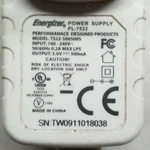 Energizer TS22-500500S Power Supply PL-7522 Output 5V 500MA. Fixed Price $18.03.