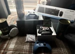 Microsoft Xbox Controllers + Gamesir, Inland Usb Keyboard/mouse, Pass. Fixed Price $750.00.