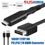 For Sony PS1 PS2 To Hdmi Adapter Game Console Video Converter Cable Plug & Play. Fixed Price $12.98.
