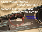 Atari Video Pinball Tv Rf Cable Connector Switch Box Game Computer System. Fixed Price $7.95.