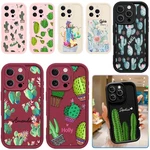 Exquisite Cactus Cover For Iphone 17 Pro 15 13 14 16E Custom Silicone Case. Fixed Price $9.95.