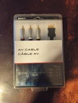 Sony Oem PS3 Av Cable For PLAYSTATION3 A/v Gold SCPH-10500 U 98045 New Sealed. Fixed Price $35.00.