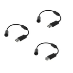 3PCS Black For Usb Breakaway Cable Cord Adapter Converter Xbox 360 Contro. Fixed Price $13.64.