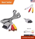 Av Cable For Wii U - Red White Yellow. Fixed Price $11.99.