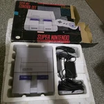 Super Nintendo Snes Console SNS-001 Boxed W/ Original Styrofoam Tested. Fixed Price $199.99.