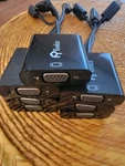 Lot Of 7 Rankie Usb 3.0 Vga/svga D-sub Female Converter Adapter Cable, Black. Fixed Price $45.00.