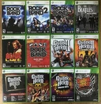 Rock Band / Guitar Hero (microsoft Xbox 360) Cleaned Tested. Fixed Price $15.97.