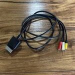 Oem Genuine Microsoft Xbox 360 Composite Av Cable X821376-002 Black Wired Rca. Fixed Price $5.69.